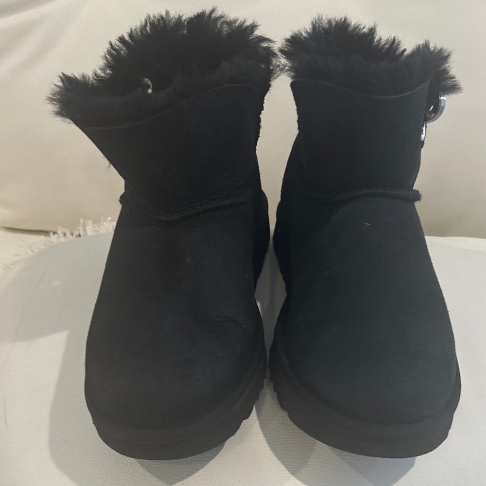 UGG Black Fur-Lined Boots size 6